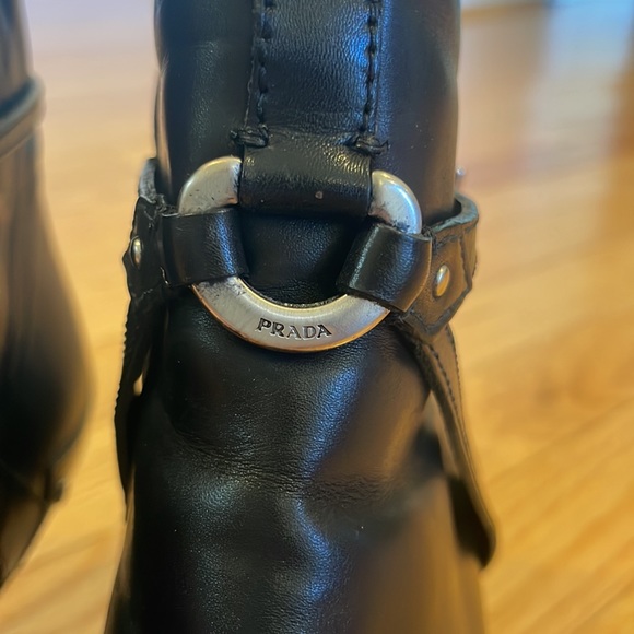 Prada Cowboy Boot Kitten Heel. - Picture 5 of 8